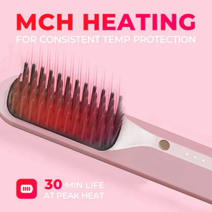 ✨Last Day Special Price £16.98!!💥Portable Hair Straightener Comb💇‍♀️
