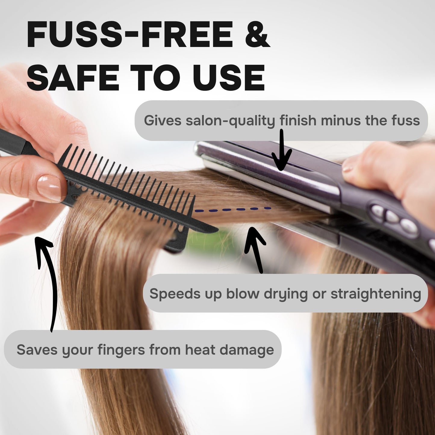 ✨Last Day Special Price £5.99!!💕Straightening Comb For Hair