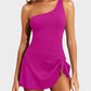 ⛱️LAST DAY SPECIAL SALE 70% OFF!!💖 👙One Shoulder Skirted One Piece Swimsuit