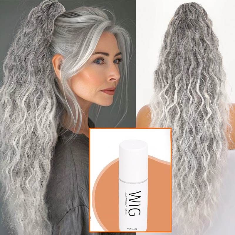 💜2026 NEW IN £12.99!!⚡50K+ SOLD! 💜Curly Wavy Frizzy Hair Extension with Ponytail