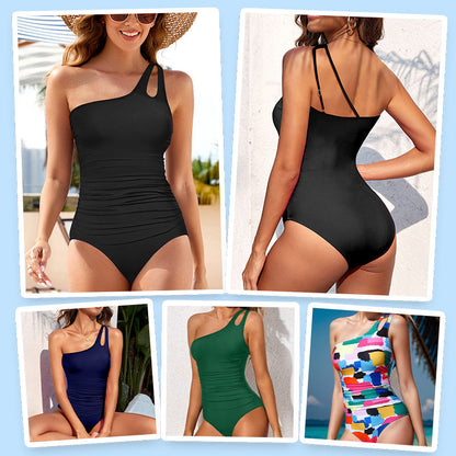 ⛱️LAST DAY SPECIAL PRICE: ￡12.99!!💖One Shoulder One Piece Swimsuit for Women👙