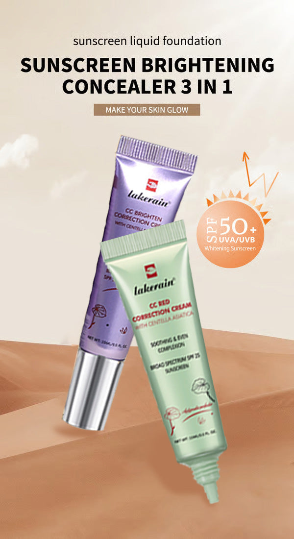 🔥BUY 1 GET 1 FREE £9.99 with FREE MAKEUP BRUSH!!✨CC+ SPF50 Radiance Cream