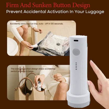 🏆LAST DAY SPECIAL PRICE ￡13.99‼️⚡50K+ SOLD🧳X7 Travel Storage Hot Sale🔌Cordless Travel Vacuum Bag✨Rechargeable Wireless Electric Sealer Vacuum Storage Bags For Clothes Luggage
