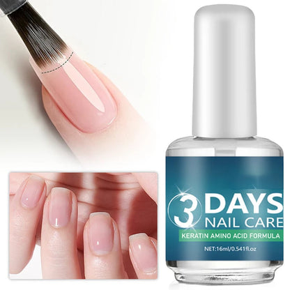 💝LAST DAY - BUY 1 GET 1 FREE!!💝3 Days Nail Care - Keratin Amino Acid Formula, Suitable for Soft and Fragile Nails