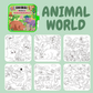 MagicReveal™ Mess-Free Coloring Book + Magic Marker
