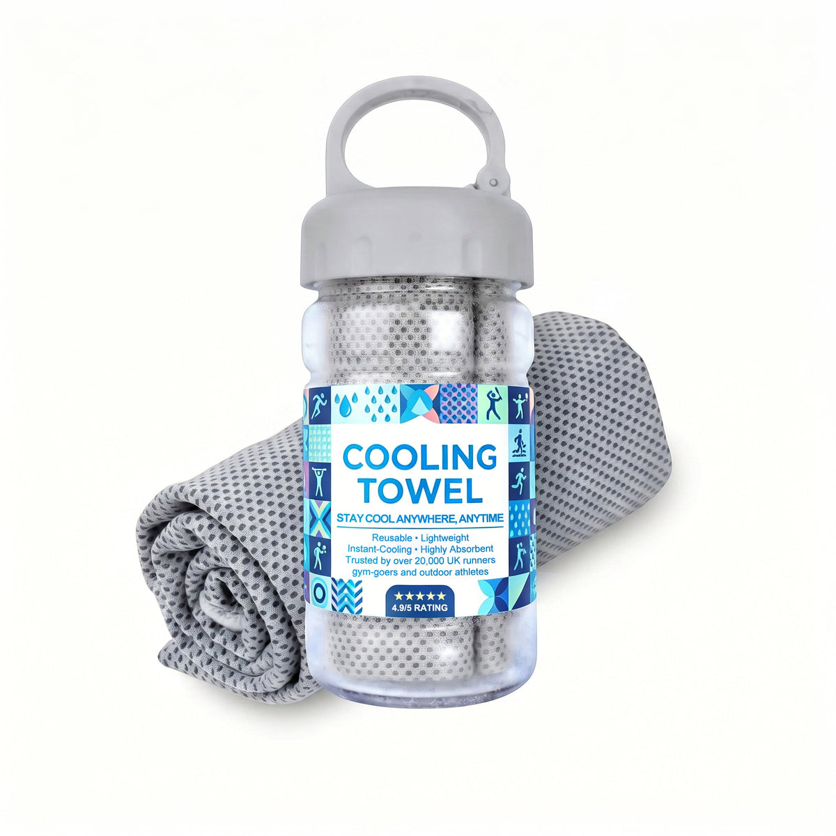 🔥Summer Hot Sale - BUY 1 GET 1 FREE!!⚡50K+ SOLD!❄️Cold Sweat Towel You Can Use Anywhere, Anytime! Reusable Soft Absorbent Cooling Portable