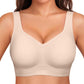 🏆LAST DAY SALE 50% OFF 🔥OEAK Women Jelly Bras Wirefree Full Coverage No Underwire Everyday Bras Comfortable Wireless Padded Tshirt Bra👍