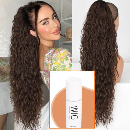 💜2026 NEW IN £12.99!!⚡50K+ SOLD! 💜Curly Wavy Frizzy Hair Extension with Ponytail