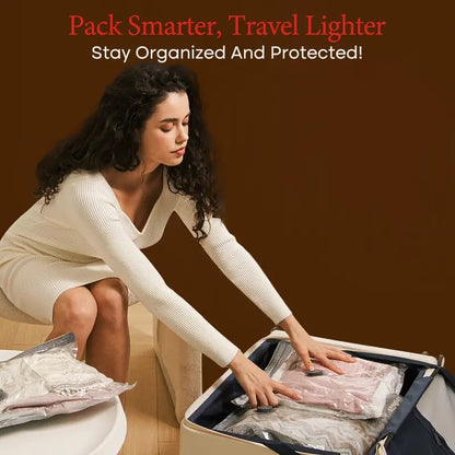 🏆LAST DAY SPECIAL PRICE ￡13.99‼️⚡50K+ SOLD🧳X7 Travel Storage Hot Sale🔌Cordless Travel Vacuum Bag✨Rechargeable Wireless Electric Sealer Vacuum Storage Bags For Clothes Luggage
