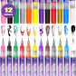 🎁LAST WEEK SPECIAL PRICE: £9.99!!⚡50K+ SOLD!🎨💅12 Colors Nail Art Pens Set