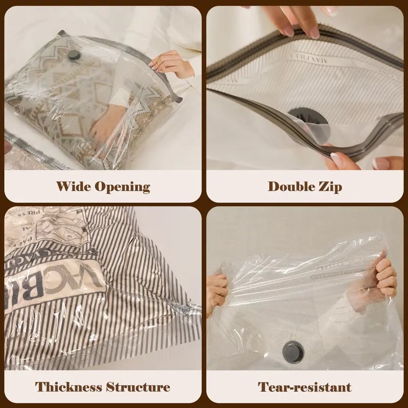 🏆LAST DAY SPECIAL PRICE ￡13.99‼️⚡50K+ SOLD🧳X7 Travel Storage Hot Sale🔌Cordless Travel Vacuum Bag✨Rechargeable Wireless Electric Sealer Vacuum Storage Bags For Clothes Luggage