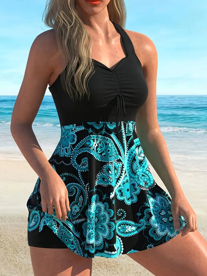 🔥LAST DAY SALE - ONLY £13.99!!⚡50K+ SOLD!👙Strap Top & Fitted Swim Shorts Separable Swimsuit 