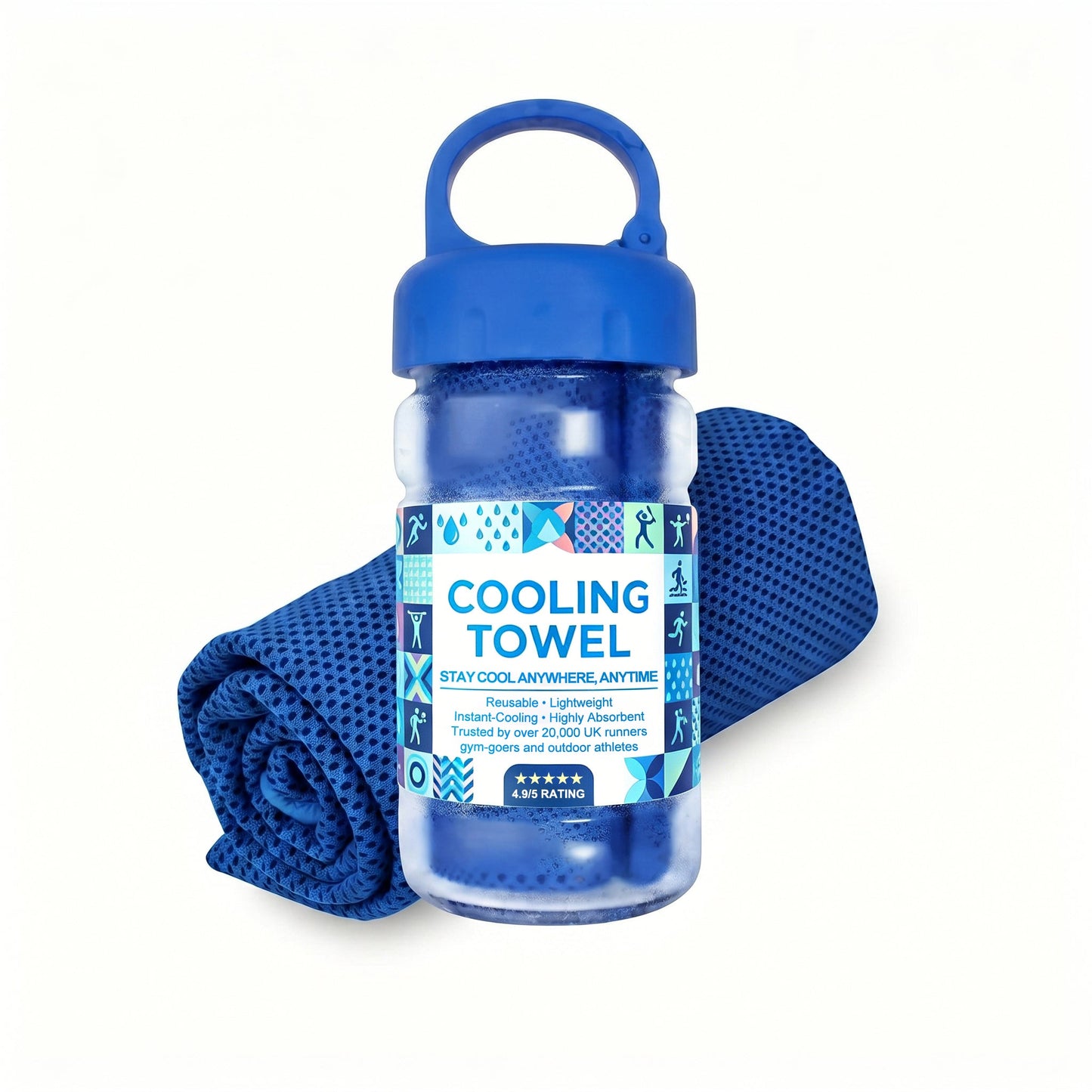 🔥Summer Hot Sale - BUY 1 GET 1 FREE!!⚡50K+ SOLD!❄️Cold Sweat Towel You Can Use Anywhere, Anytime! Reusable Soft Absorbent Cooling Portable