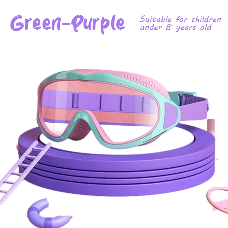 ⏰⚡LAST DAY BUY 1 GET 1 FREE🎁HD children's large frame waterproof and anti-fog swimming goggles