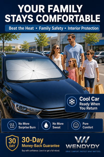 ✨️Last Day 50% OFF - 2026 Upgraded Car Windshield Sun Shade Umbrella