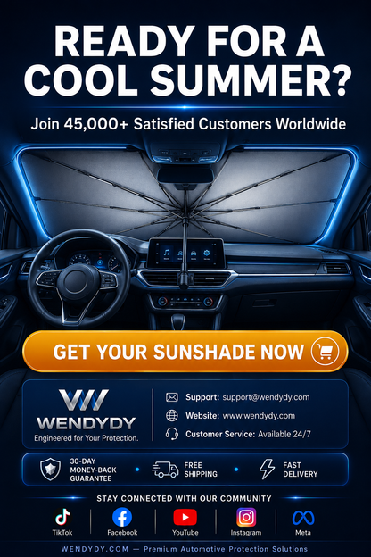 ✨️Last Day 50% OFF - 2026 Upgraded Car Windshield Sun Shade Umbrella