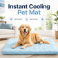 ❄️ Instant Cooling Pet Mat for Dogs & Cats | Self-Cooling, Scratch-Resistant & Non-Toxic 🐾 Easy Wipe Clean 💧 Deep Restful Sleep ✨