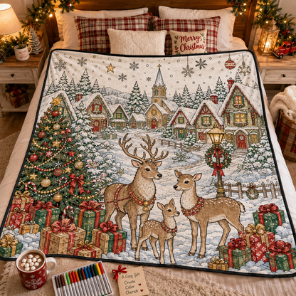 DIY Christmas Drawing Blanket with 24 Colors Markers, Doodle Your Own Xmas Blanket, Customizable Washable Paint Play Blanket for Adults, Kids