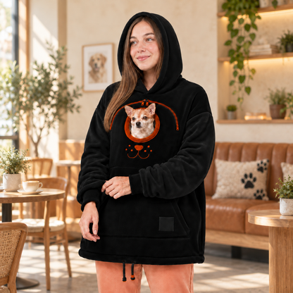 2026 A must-have for pet lovers 🐾 Cozy Fleece Pet Bonding Pouch Hoodie – Warm & Supportive Small Pet Carrier Clothing🐶🐱
