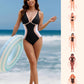 🔥LAST DAY SALE - ONLY £14.98!!⚡50K+ SOLD!👙Color Block Tummy Control One-Piece Swimsuit