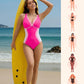 🔥LAST DAY SALE - ONLY £14.98!!⚡50K+ SOLD!👙Color Block Tummy Control One-Piece Swimsuit