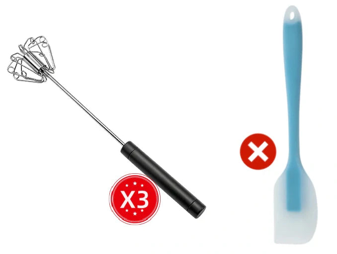 🥚 BUY 2 GET 1 FREE! 🔥 Stainless Steel Semi-Automatic Hand Egg Beater – Fast & durable – Perfect for eggs, batter or cream – smooth whisking without effort 🍳
