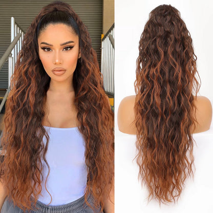 💜2026 NEW IN £12.99!!⚡50K+ SOLD! 💜Curly Wavy Frizzy Hair Extension with Ponytail