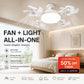🏆LAST DAY SALE 50% OFF🎉💥Remote-Controlled LED Ceiling Fan Light-Saving Cooling & Lighting for Bedroom & Home