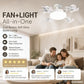 🏆LAST DAY SALE 50% OFF🎉💥Remote-Controlled LED Ceiling Fan Light-Saving Cooling & Lighting for Bedroom & Home