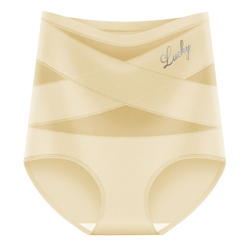 💖Last Day-Buy 1 Get 3 Packs💖Plus-Size High-Waist Cross Tummy Control Panties🎁Free socks Today!!
