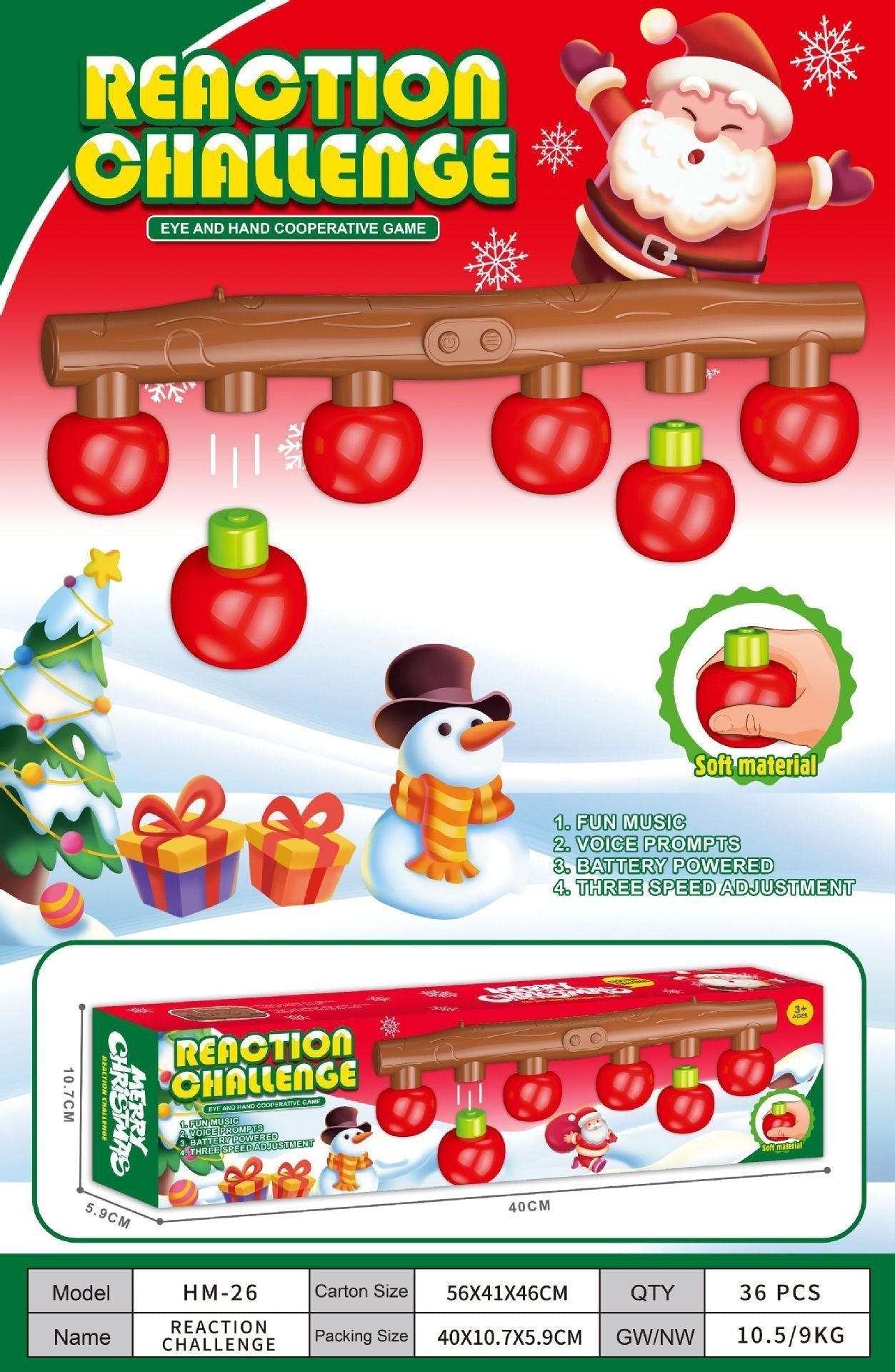 🎄Best Christmas Game 70% OFF!!🎁The Reflex Game-Catching Sticks Game Reaction Training Toy