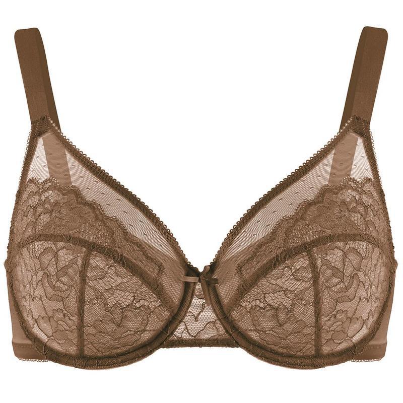 ⏳Brand Weekly Promotion 70% OFF!🖤Women's Mermaid Scales Lace Minimiser Bra Full Cup Wide Side Bands Adjustable Straps