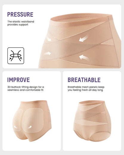 💖Last Day-Buy 1 Get 3 Packs💖Plus-Size High-Waist Cross Tummy Control Panties🎁Free socks Today!!