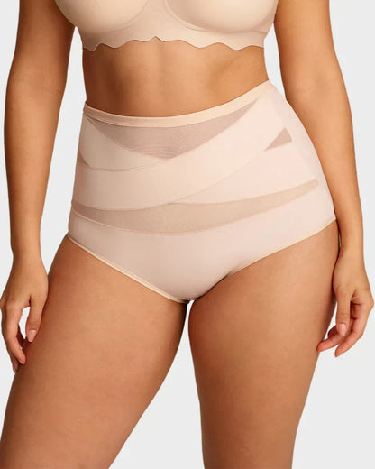 💖Last Day-Buy 1 Get 3 Packs💖Plus-Size High-Waist Cross Tummy Control Panties🎁Free socks Today!!