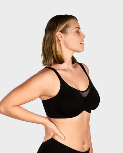 ⏳Christmas Sale £10.99💐Women's Elegant Sheer Full Coverage Plus Size Bra👍