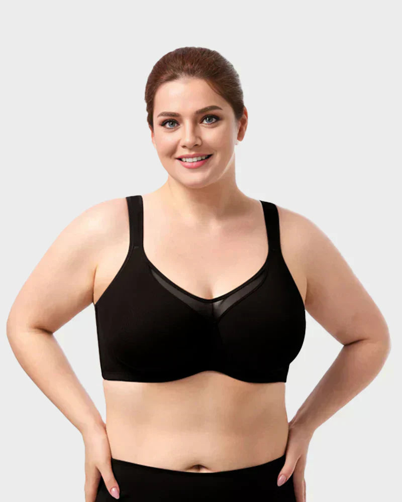 ⏳Christmas Sale £10.99💐Women's Elegant Sheer Full Coverage Plus Size Bra👍