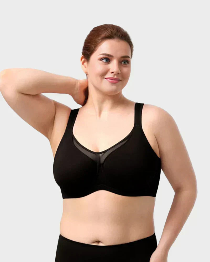 ⏳Christmas Sale £10.99💐Women's Elegant Sheer Full Coverage Plus Size Bra👍