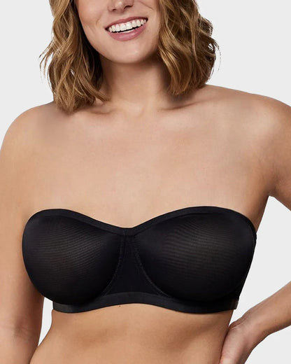 🥚 BUY 2 GET 1 FREE! 🔥 Strapless Mesh Underwire Balconette Bra