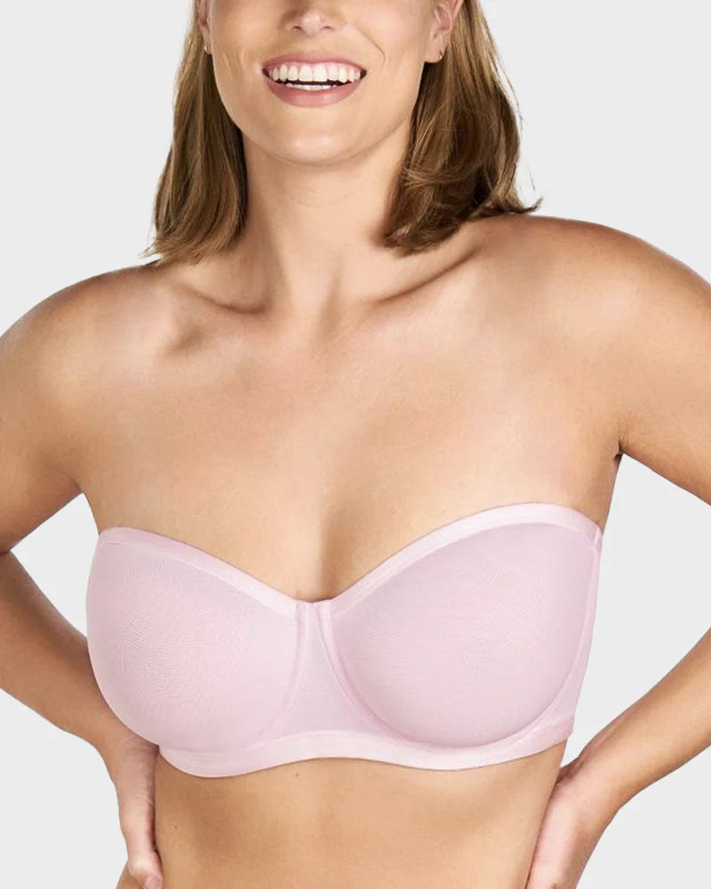 🥚 BUY 2 GET 1 FREE! 🔥 Strapless Mesh Underwire Balconette Bra