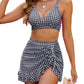 🔥LAST DAY SALE - ONLY £14.99!!⚡50K+ SOLD!👙High Waisted Bikini Sets Women's Tummy Control Gingham