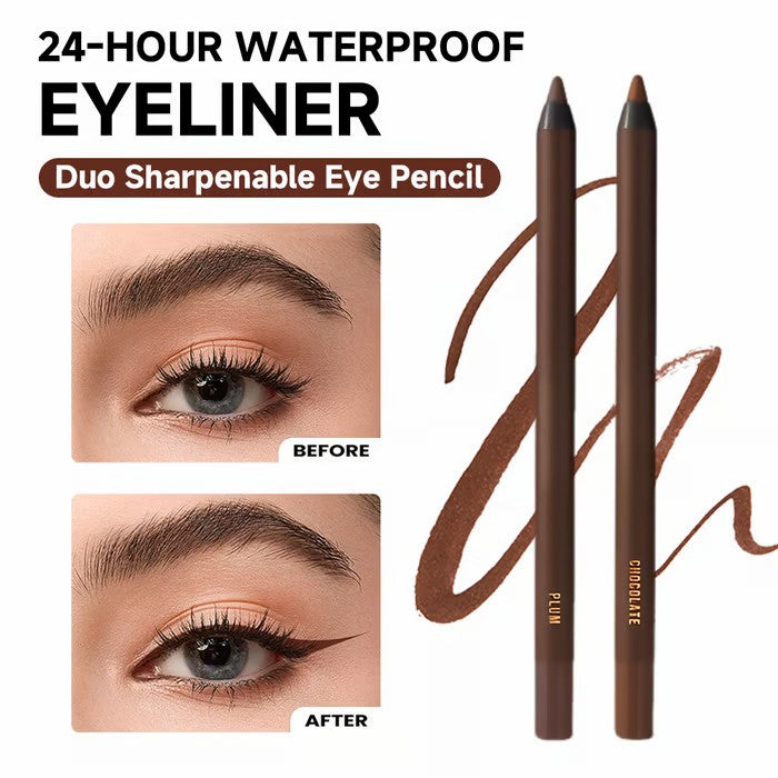 💜LAST DAY - BUY 1 GET 1 FREE💜Waterproof Eyeliner Duo Sharpenable Eye Pencil