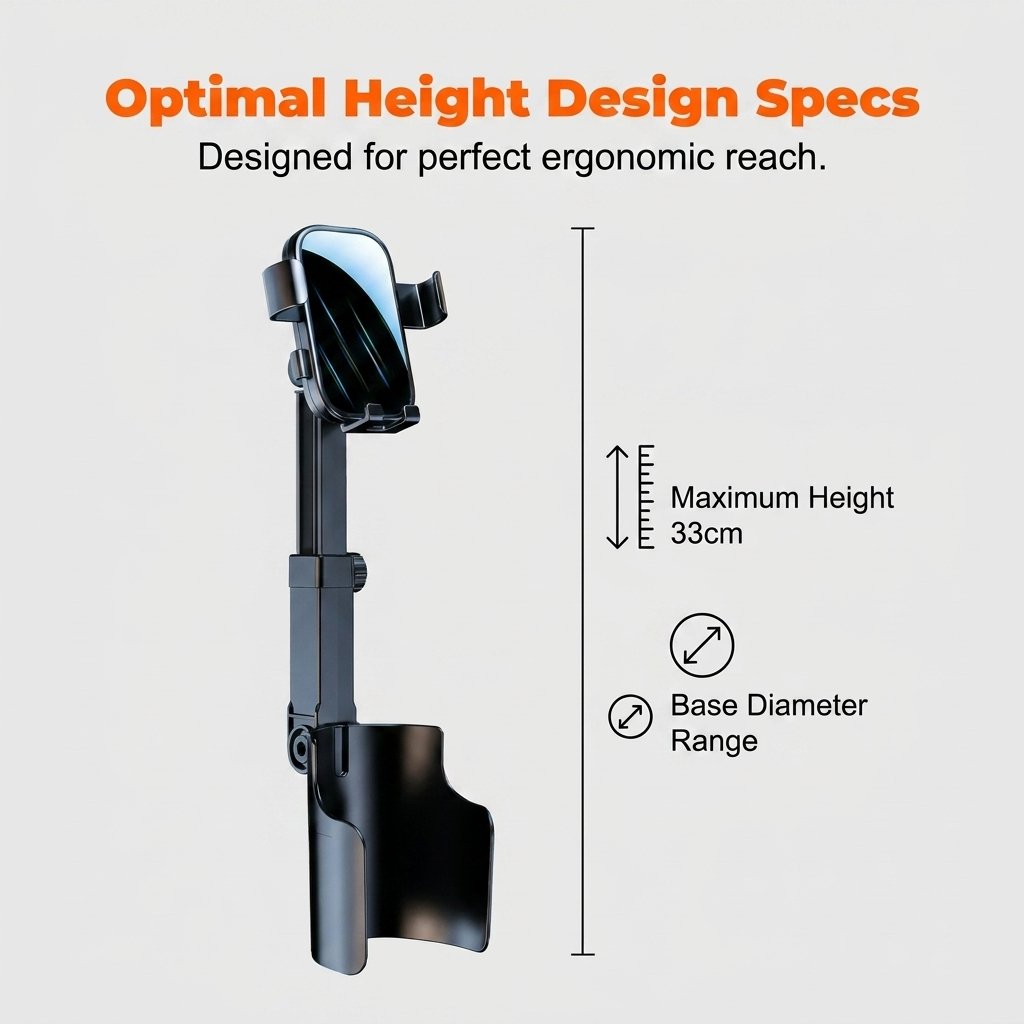 48%OFF|🔥Car Cup Holder Phone Mount – 360° adjustable, strong N52 magnet, one-handed operation, fits all phones, stable magnetic and clamp models for safe driving