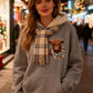 🎅CHRISTMAS SALE 50% OFF!!🎁🐄Cute Highland Cow Cozy Fleece-Lined Hooded Sweatshirt