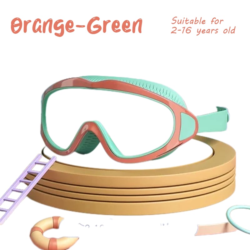⏰⚡LAST DAY BUY 1 GET 1 FREE🎁HD children's large frame waterproof and anti-fog swimming goggles