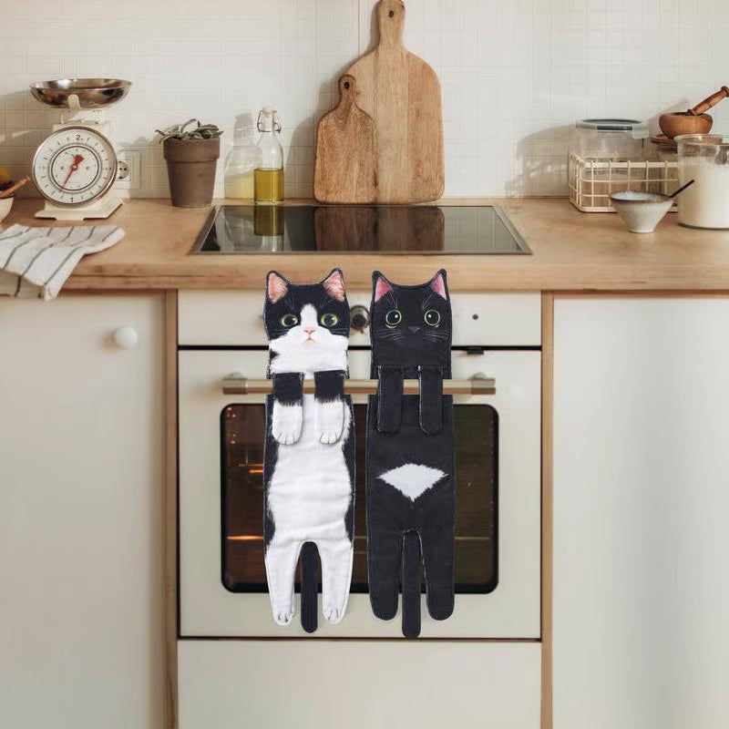 🎁Christmas Gift idea 50% OFF🎄🎅✨😺Cute Cat Hand Towel🐾