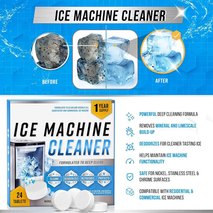 🔥LAST DAY BUY 1 GET 1 FREE!!🧊 Ice Machine Cleaner & Descaler - Compatible with All Brands
