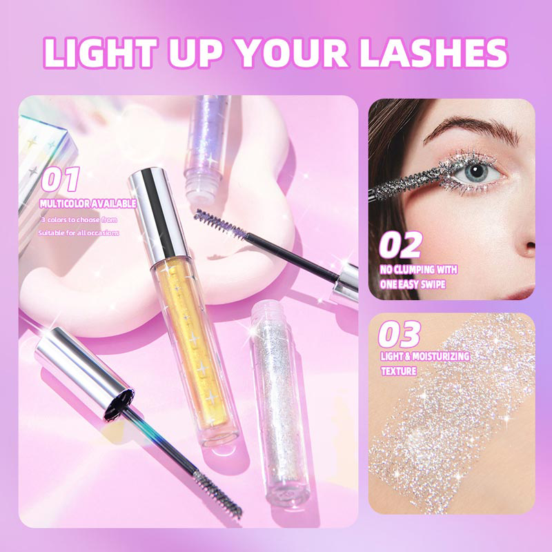 💎BUY 1 GET 1 FREE🌟 Waterproof Diamond Glitter Mascara - Long-lasting Curl, Sparkling Shine, Create Captivating Eyes!