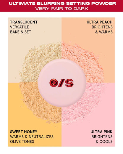 🔥LAST DAY SALE £8.99 with FREE BRUSH!!🎁Ultimate Blurring Setting Powder Full-Sized🌞Summer essential