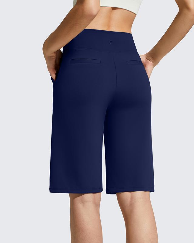 ⏰Last Day Sale 49% OFF🔥Women's Bermuda Shorts with Pockets -👍Knee Length Athletic Casual Long Shorts