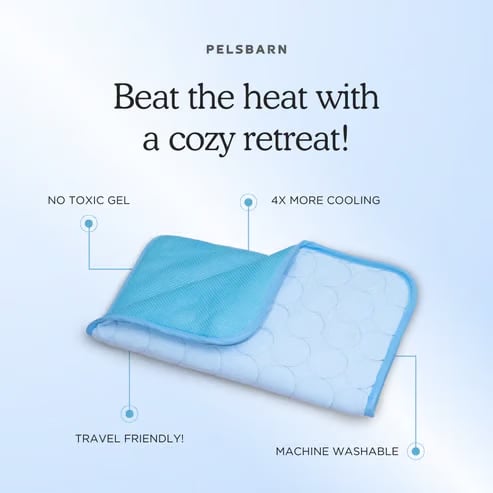 🔥Summer Hot Sale - ONLY £7.99!!⚡50K+ SOLD!🧊Pet Cooling Ice Silk Mat